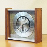 GMT時計　ワールドクロック/置時計　石調　カスタムペイント（ム497）