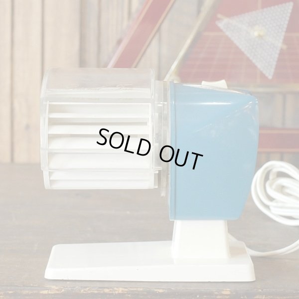 画像5: ハツネ　パーソナルファン　レトロ　卓上扇風機　ブルー　ユーズド品（ン1318）