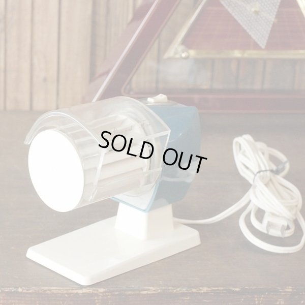 画像2: ハツネ　パーソナルファン　レトロ　卓上扇風機　ブルー　ユーズド品（ン1318）