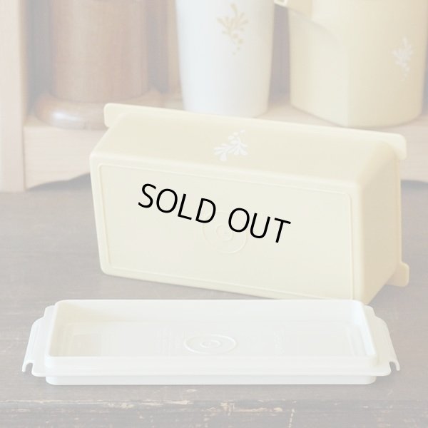 画像4: タッパーウェア　バターケース　イエロー柄付　未使用品　（ツ1330）