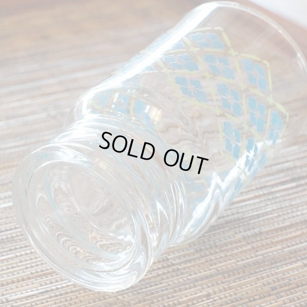 画像4: 佐々木硝子　ササキグラス　タンブラー/グラス　ラブリー10　ブルー小紋柄　未使用品（ん1521）