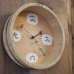画像1: 木桶時計　掛け時計/ウォールクロック　金魚　カスタムメイド（BB1612） (1)