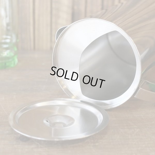 画像5: レトロ　ステンレス製　ウォーターピッチャー　グリーン　未使用品（ｈ1640）