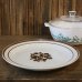 画像3: INTERNATIONAL　RUSTONE　27ｃｍプレート　大皿　BROOKVILLE　茶色の花柄　未使用品（ l 1670） (3)