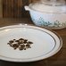 画像2: INTERNATIONAL　RUSTONE　27ｃｍプレート　大皿　BROOKVILLE　茶色の花柄　未使用品（ l 1670） (2)