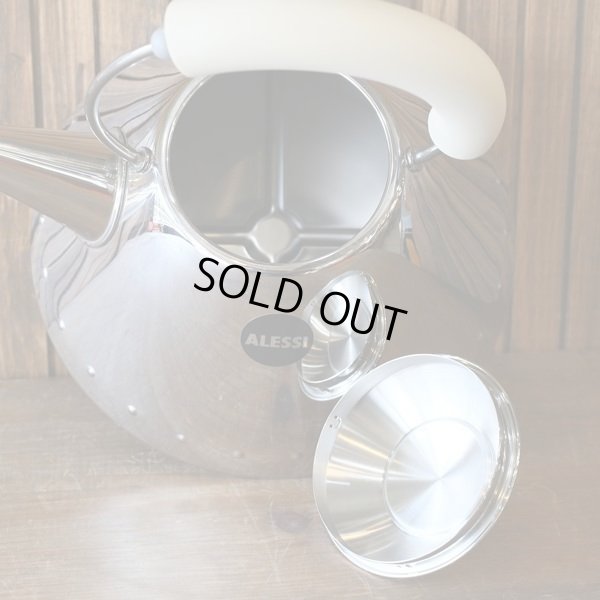 画像4: イタリア　アレッシィ　ステンレス　バードケトル　白　未使用品（ヌ1746）