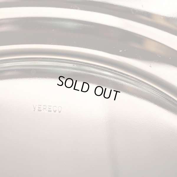 画像5: フランス　VERECO　ベレコ　29ｃｍガラスプレート　ブラウン　未使用品（ベレ箱1945）