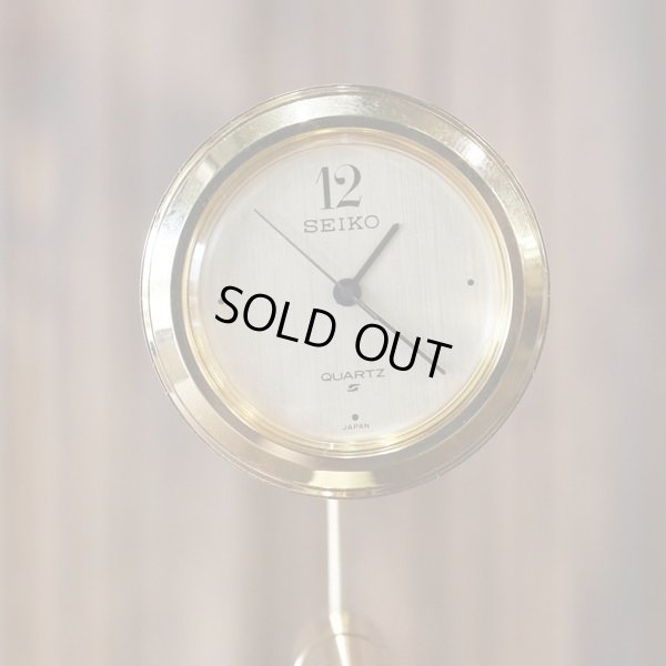 画像6: セイコー　クオーツクロック　UF301G　金色　箱付き　未使用品