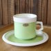 画像2: MIKASA　ミカサ　コーヒーカップ＆ソーサー　ペパーミントグリーン　未使用品（ネ1Y2　2065）