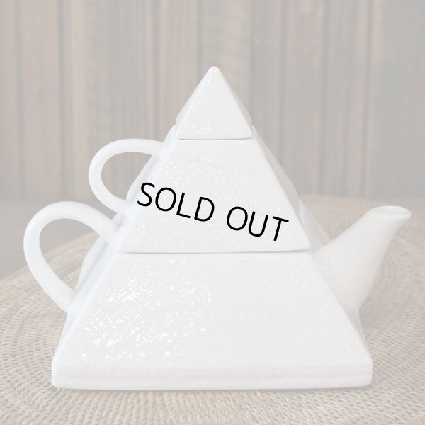 画像3: ピラミッド型　ティーポット＆ティーカップセット　未使用品