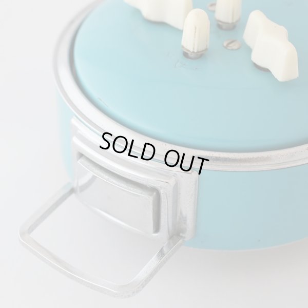 画像6: セイコー　コロナ　ゼンマイ式目覚まし時計　ブルー　ユーズド品