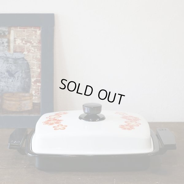 画像2: ワカバト　レトロ花柄　ホーローロースター　未使用品