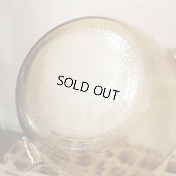 画像5: フランス　VISION　パイレックス　ガラス両手鍋/キャセロール　アンバー　未使用品（ひ2137店）