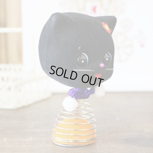 画像3: レトロ　首振り人形　黒猫　未使用品