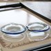 画像3: カガミクリスタル　シェル型　ガラス　小皿　ブルー　4枚セット　未使用品（ノ2201）