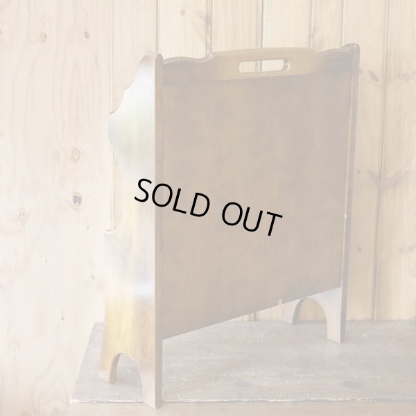 画像4: カリモク　木製マガジンラック　2段　ユーズド品