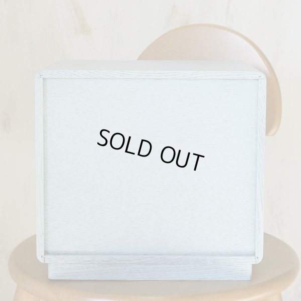 画像5: 木製　3段ミニチェスト/小引き出し　スモーキーグリーン/ブルー　カスタムメイド