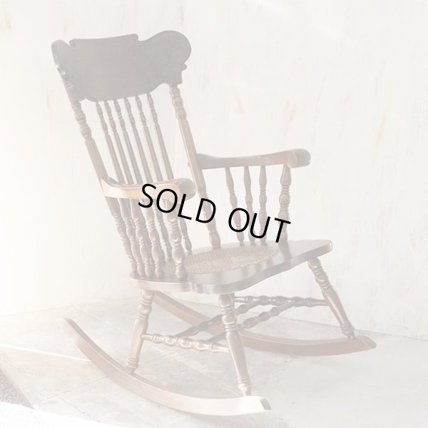 画像2: ロッキングチェアー　狼の木彫　ユーズド品