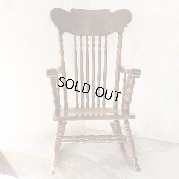 画像3: ロッキングチェアー　狼の木彫　ユーズド品