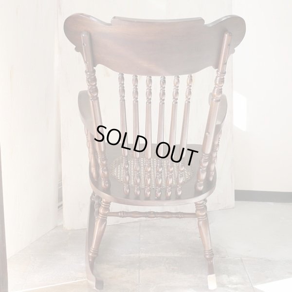 画像4: ロッキングチェアー　狼の木彫　ユーズド品