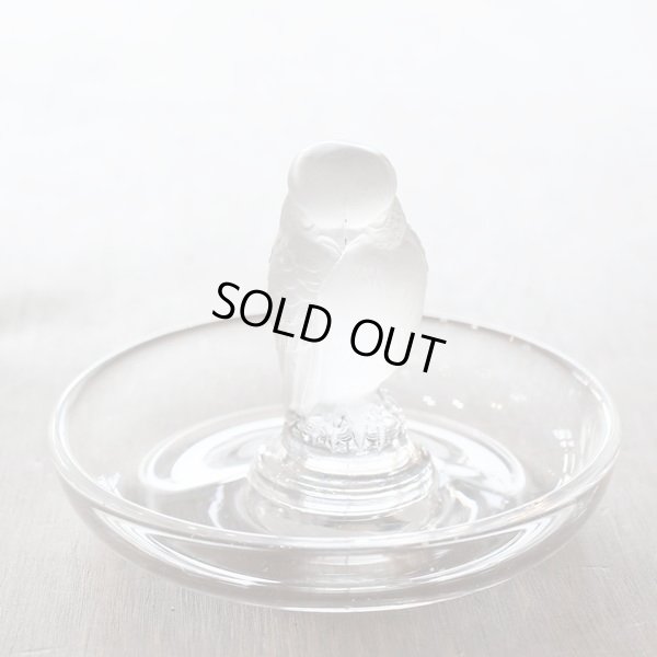 画像2: フランス　ラリック　ガラス　リングトレイ　鳥（タカ）　ユーズド品（ホ2323）