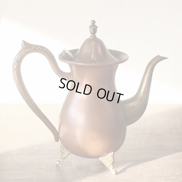 画像3: 銅製　脚付きティーポット　ユーズド品