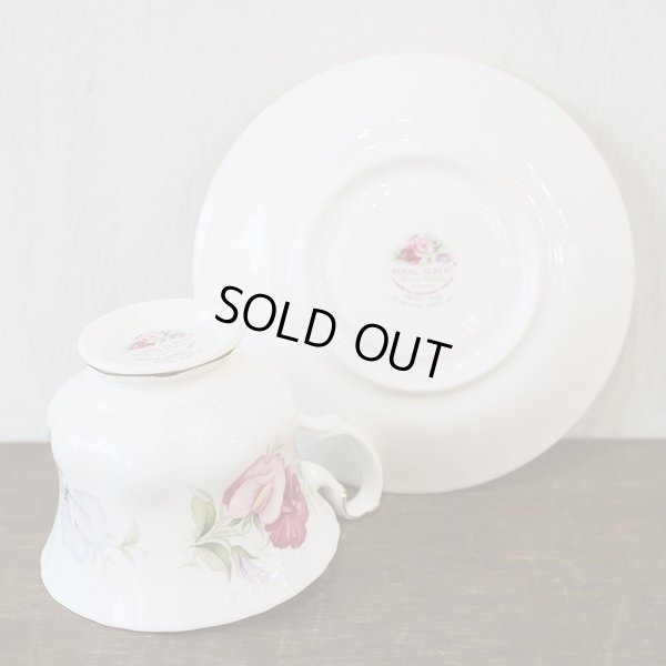 画像5: イギリス　ロイヤルアルバート　カップ＆ソーサー　フラワー オブ ザ・マンス　April　スイートピー　ユーズド品