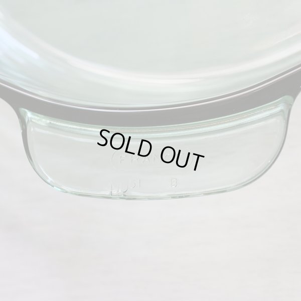 画像5: フランス　パイレックス　コーニング　ガラス両手平鍋/キャセロール　グリーン　未使用品