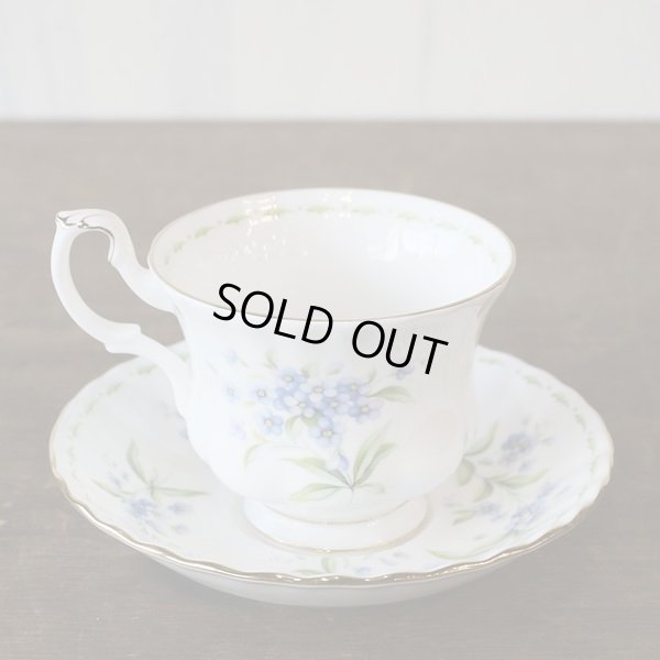 画像3: イギリス　ロイヤルアルバート　カップ＆ソーサー　フラワー オブ ザ・マンス　July　忘れな草　ユーズド品