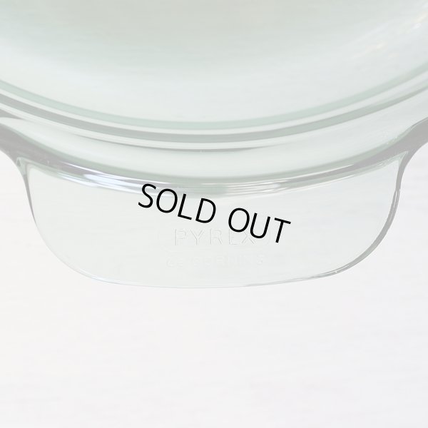 画像6: フランス　パイレックス　コーニング　ガラス両手平鍋/キャセロール　グリーン　未使用品