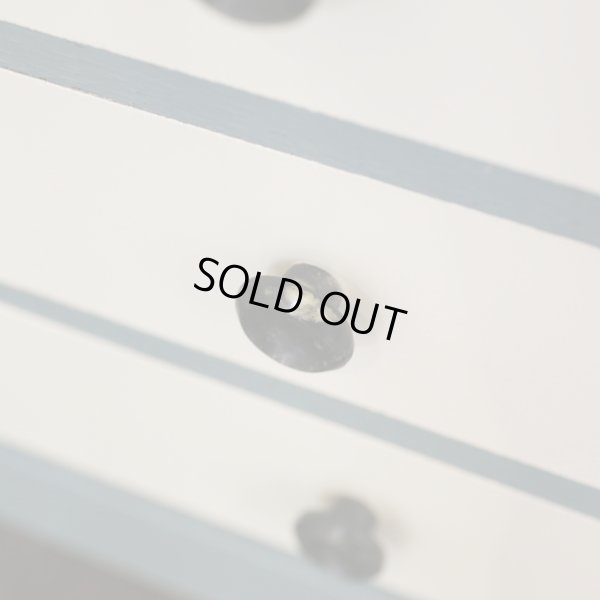 画像3: 木製6段ミニチェスト/小引出し　スモーキーグリーン×アイボリー　ユーズド品