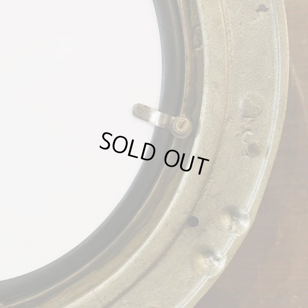 画像6: 船舶用丸窓枠ミラー　真鍮製　ユーズド品