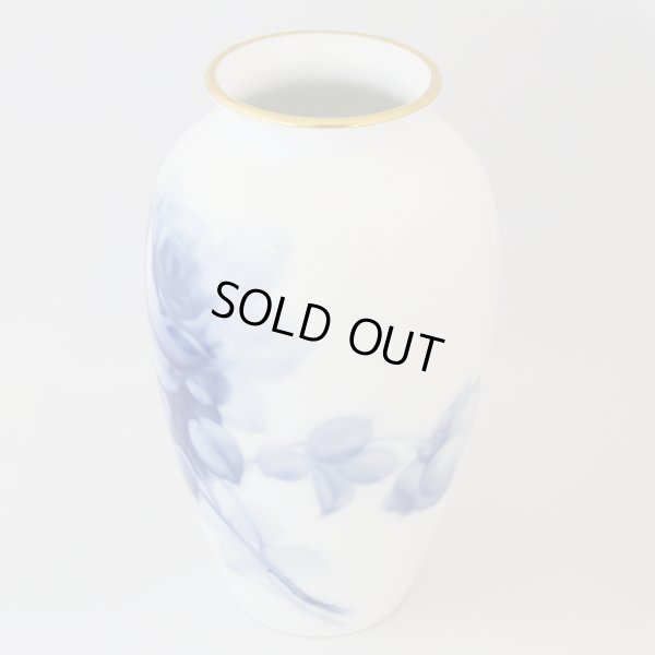 画像5: 大倉陶園　花器/フラワーベース　ブルーローズ　ユーズド品