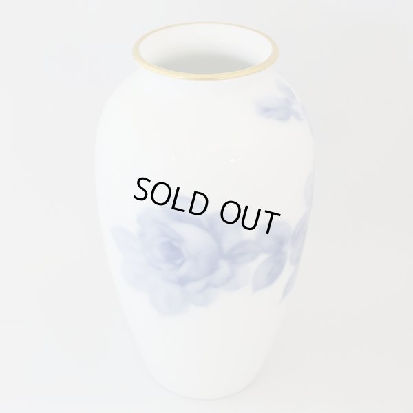 画像4: 大倉陶園　花器/フラワーベース　ブルーローズ　ユーズド品