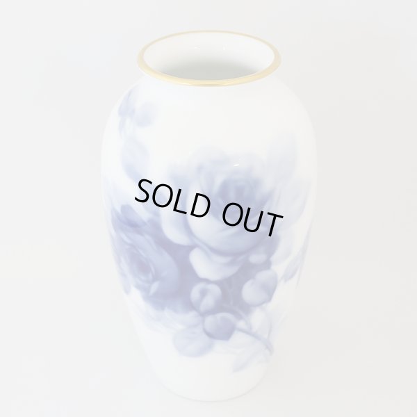 画像2: 大倉陶園　花器/フラワーベース　ブルーローズ　ユーズド品