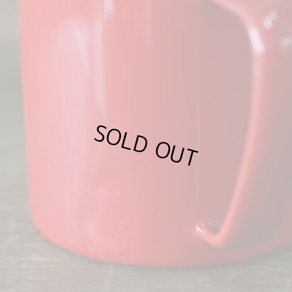 画像6: ｄｗ　デコラウェア　ホーローカップ＆ソーサー　赤　ペアセット　ユーズド品（店2530）