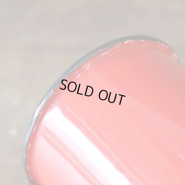 画像7: ｄｗ　デコラウェア　ホーローカップ＆ソーサー　赤　ペアセット　ユーズド品（店2530）