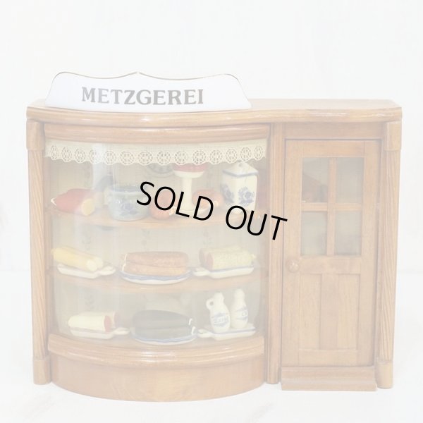 画像2: ロイターポーセリン　自家製ハム＆ソーセージ屋さん　ミニチュアショップ/ドールハウス　ユーズド品（ち2568）