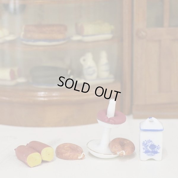 画像7: ロイターポーセリン　自家製ハム＆ソーセージ屋さん　ミニチュアショップ/ドールハウス　ユーズド品（ち2568）