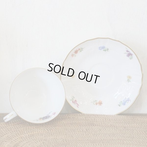 画像4: ドイツ　フッチェンロイター　カップ＆ソーサー　花柄　未使用品