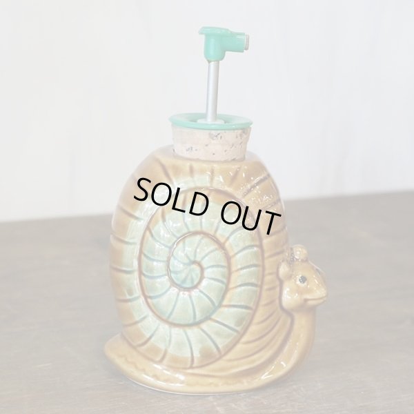 画像2: レトロ　陶器製　霧吹き　かたつむり形　未使用品