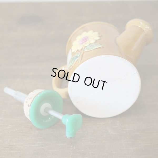 画像6: レトロ　陶器製　霧吹き　じょうろ形　未使用品