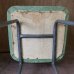 画像10: レトロ　アイアンチェアー/椅子　ビニール貼り　グリーン　唐草模様　ユーズド品