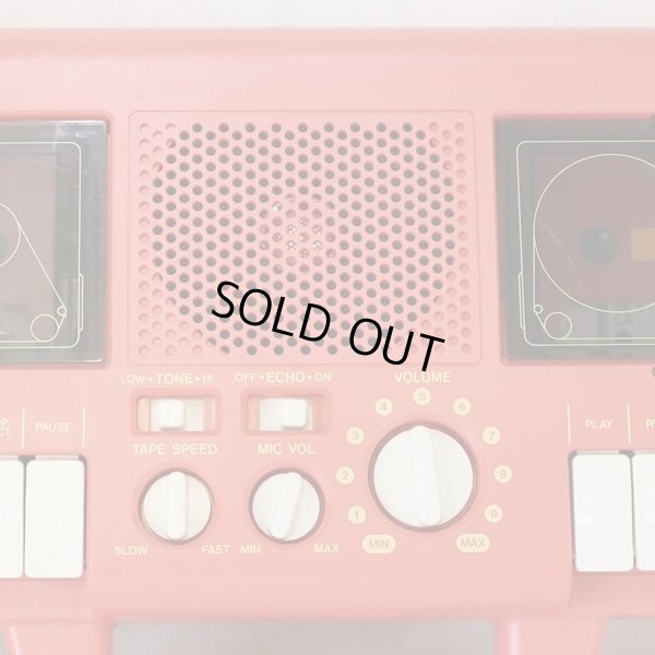 画像7: CONY　レトロ　ダブルカセットプレーヤー　EMP－777　カラオケ機能付き　マイク付き　オレンジ　ユーズド品