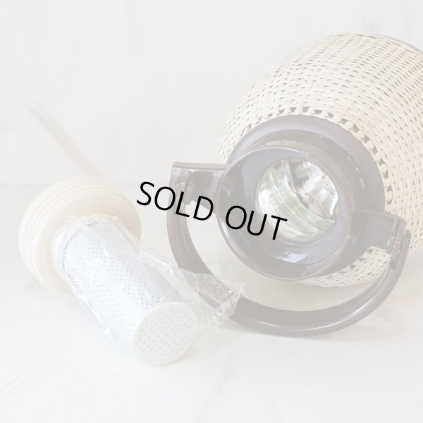 画像5: タイガー魔法瓶　籐ポット　茶こし付き　PRC-A100　ブラウン　未使用品（店2694）