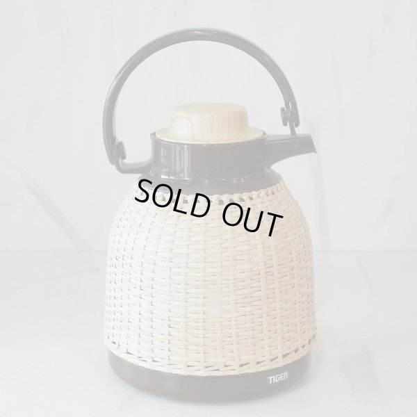画像3: タイガー魔法瓶　籐ポット　茶こし付き　PRC-A100　ブラウン　未使用品（店2694）