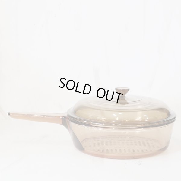 画像3: VISION　フランス　コーニング　ガラス片手浅鍋　アンバー　未使用品