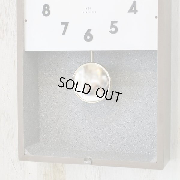 画像6: ナショナル　トランジスター振り子時計　クォーツ改造　石塗装　カスタムメイド（店2723）