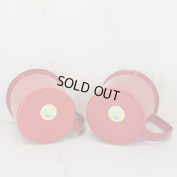 画像12: ｄｗ　デコラウェア　ポット＆カップ＆スプーン　ペアセット　赤　未使用品　箱付き（サ2757）