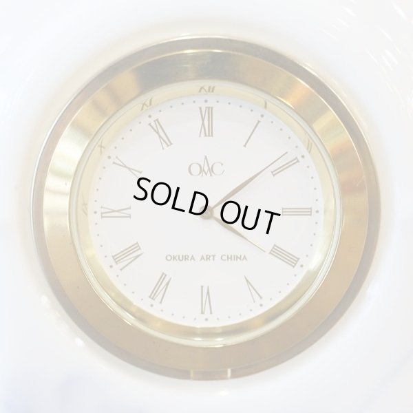 画像3: 大倉陶園　置き時計　青いコスモス　ユーズド美品